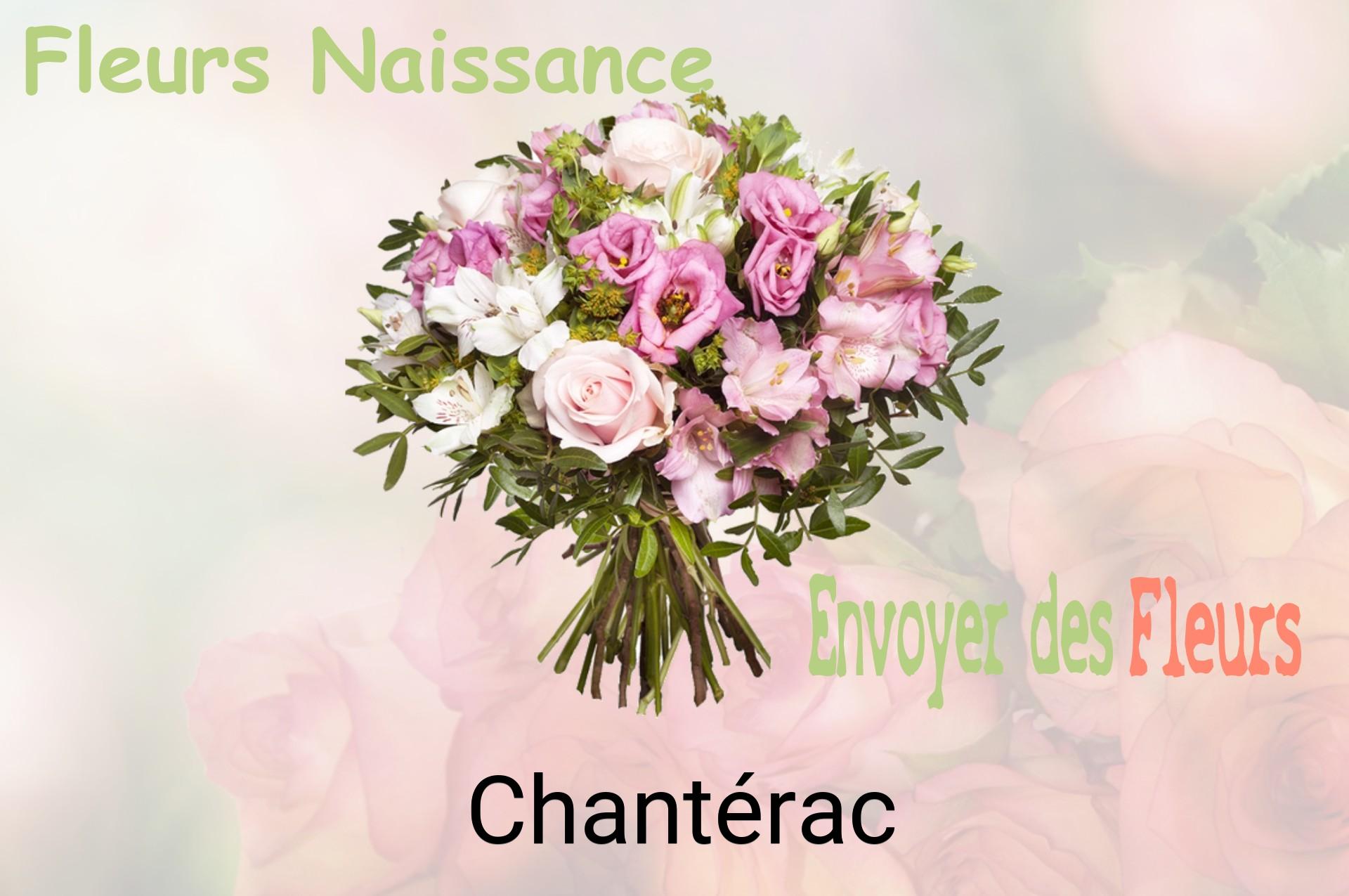 Bouquet de fleurs de naissance livré à Chantérac